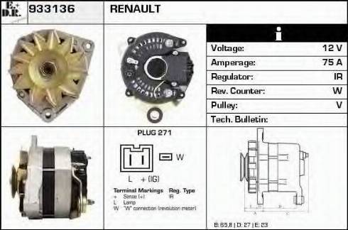 EDR 933136 - Генератор autosila-amz.com