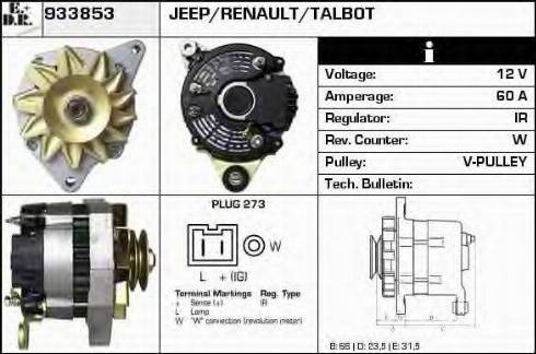 EDR 933853 - Генератор autosila-amz.com