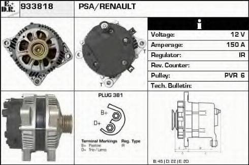 EDR 933818 - Генератор autosila-amz.com