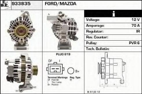 EDR 933835 - Генератор autosila-amz.com