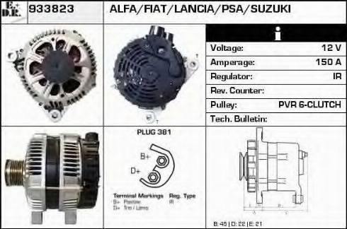 EDR 933823 - Генератор autosila-amz.com