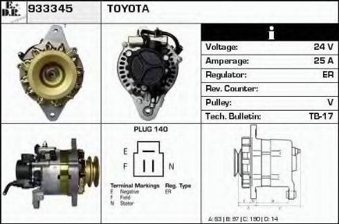 EDR 933345 - Генератор autosila-amz.com