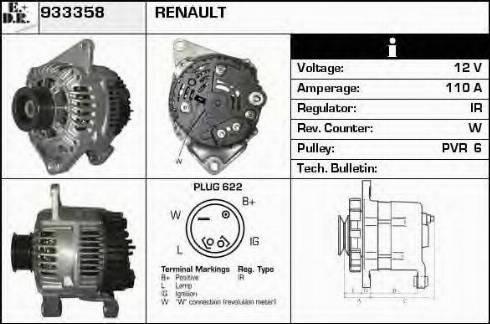 EDR 933358 - Генератор autosila-amz.com