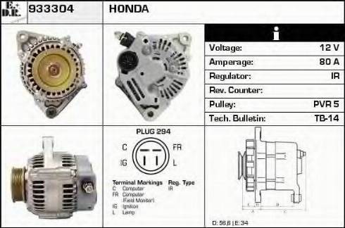 EDR 933304 - Генератор autosila-amz.com