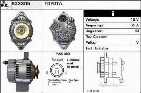 EDR 933305 - Генератор autosila-amz.com