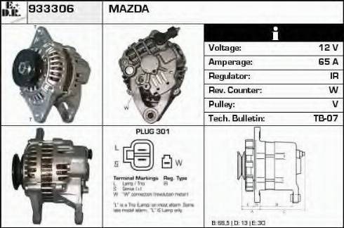 EDR 933306 - Генератор autosila-amz.com