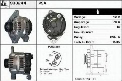 EDR 933244 - Генератор autosila-amz.com