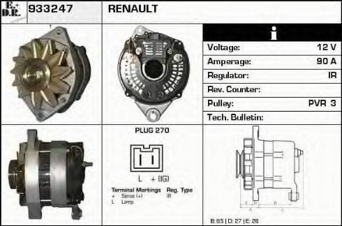 EDR 933247 - Генератор autosila-amz.com