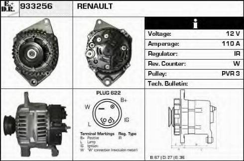 EDR 933256 - Генератор autosila-amz.com