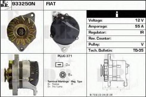 EDR 933250N - Генератор autosila-amz.com