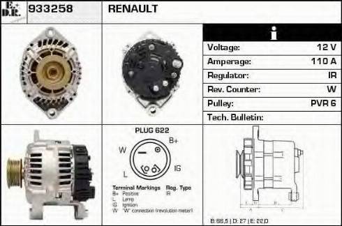 EDR 933258 - Генератор autosila-amz.com