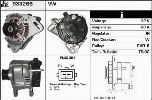 EDR 933266 - Генератор autosila-amz.com