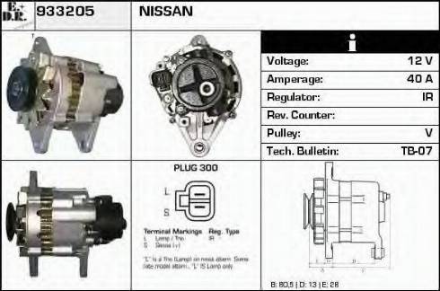 EDR 933205 - Генератор autosila-amz.com