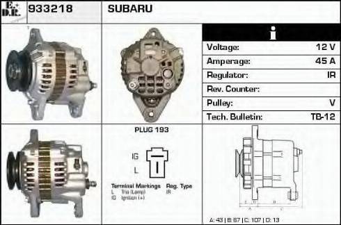 EDR 933218 - Генератор autosila-amz.com