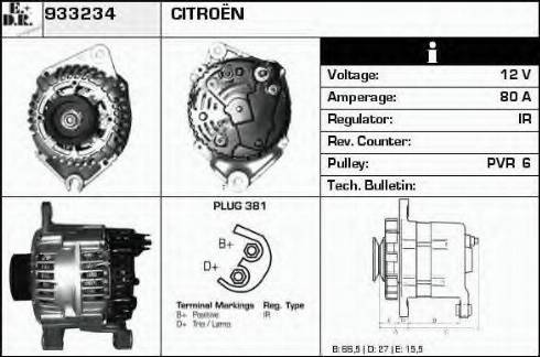 EDR 933234 - Генератор autosila-amz.com