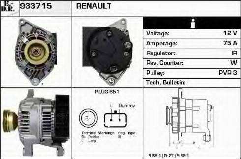 EDR 933715 - Генератор autosila-amz.com