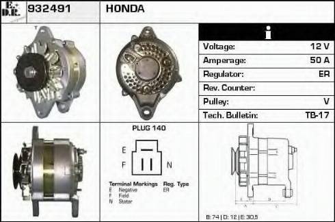 EDR 932491 - Генератор autosila-amz.com