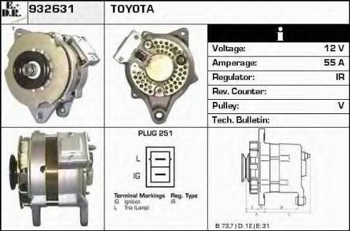 EDR 932631 - Генератор autosila-amz.com