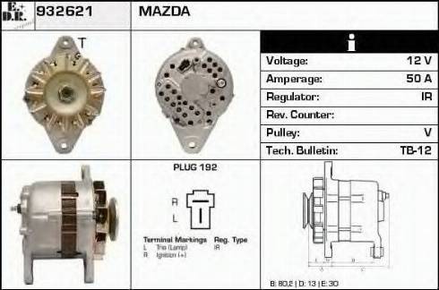 EDR 932621 - Генератор autosila-amz.com