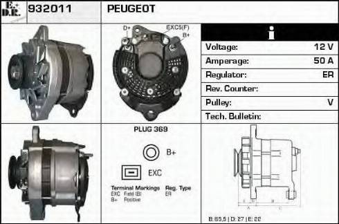 EDR 932011 - Генератор autosila-amz.com