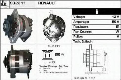 EDR 932311 - Генератор autosila-amz.com