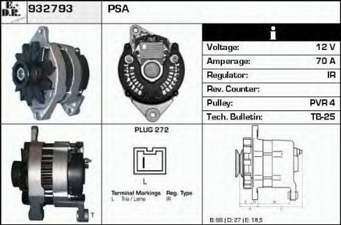 EDR 932793 - Генератор autosila-amz.com