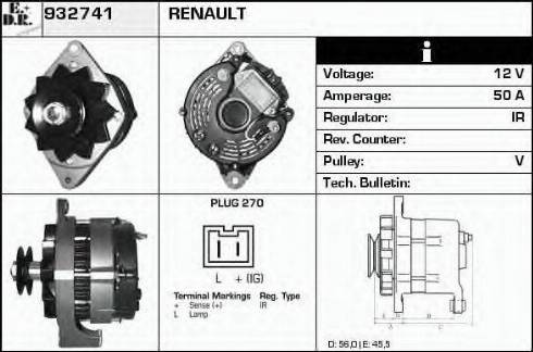 EDR 932741 - Генератор autosila-amz.com