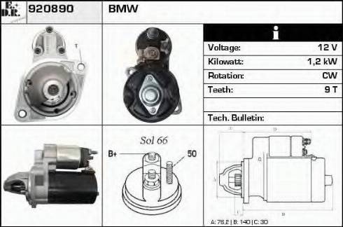 EDR 920890 - Стартер autosila-amz.com