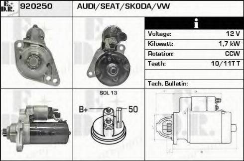 EDR 920250 - Стартер autosila-amz.com