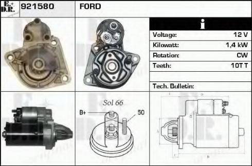 EDR 921580 - Стартер autosila-amz.com