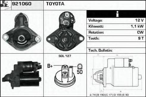 EDR 921060 - Стартер autosila-amz.com