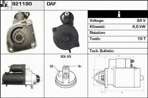 EDR 921190 - Стартер autosila-amz.com