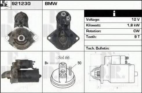 EDR 921230 - Стартер autosila-amz.com