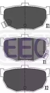 EEC BRP0999 - Тормозные колодки, дисковые, комплект autosila-amz.com