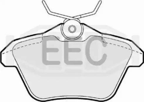 EEC BRP0943 - Тормозные колодки, дисковые, комплект autosila-amz.com