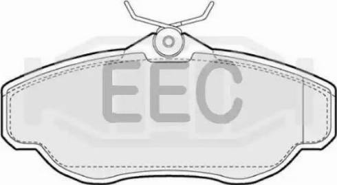 EEC BRP0904 - Тормозные колодки, дисковые, комплект autosila-amz.com