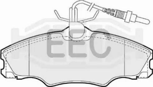 EEC BRP0901 - Тормозные колодки, дисковые, комплект autosila-amz.com