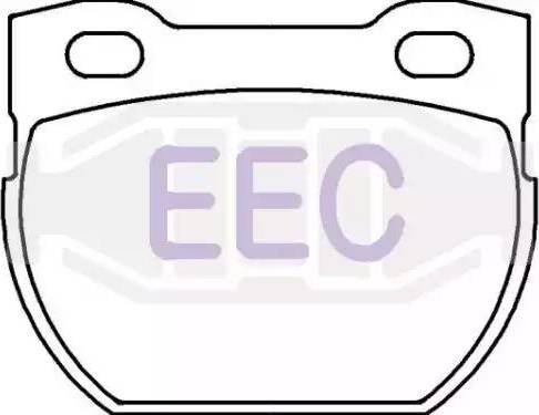EEC BRP0907 - Тормозные колодки, дисковые, комплект autosila-amz.com