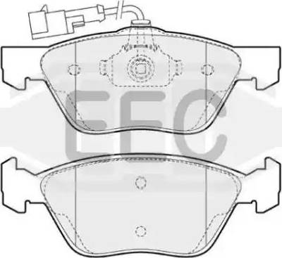 EEC BRP0937 - Тормозные колодки, дисковые, комплект autosila-amz.com