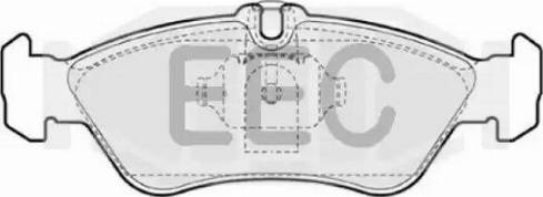 EEC BRP0929 - Тормозные колодки, дисковые, комплект autosila-amz.com