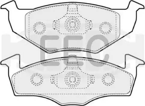EEC BRP0974 - Тормозные колодки, дисковые, комплект autosila-amz.com
