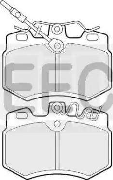 EEC BRP0513 - Тормозные колодки, дисковые, комплект autosila-amz.com