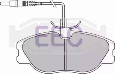 EEC BRP0898 - Тормозные колодки, дисковые, комплект autosila-amz.com