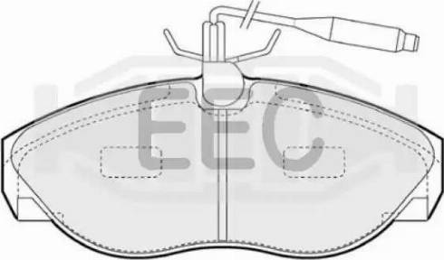 EEC BRP0867 - Тормозные колодки, дисковые, комплект autosila-amz.com