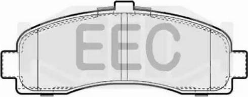 EEC BRP0800 - Тормозные колодки, дисковые, комплект autosila-amz.com