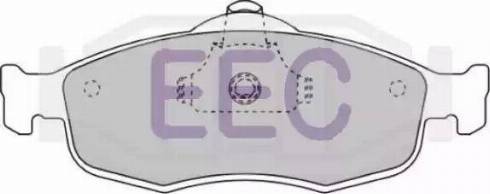 EEC BRP0801 - Тормозные колодки, дисковые, комплект autosila-amz.com