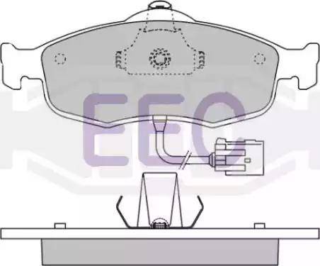 EEC BRP0802 - Тормозные колодки, дисковые, комплект autosila-amz.com