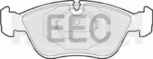 EEC BRP0813 - Тормозные колодки, дисковые, комплект autosila-amz.com