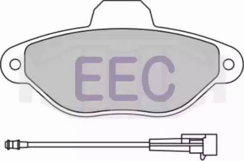 EEC BRP0812 - Тормозные колодки, дисковые, комплект autosila-amz.com
