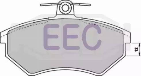 EEC BRP0708 - Тормозные колодки, дисковые, комплект autosila-amz.com